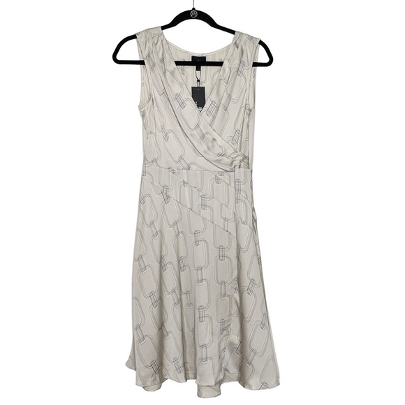 Banana Republic Monogram Silk Crossover Cocktail Dress - Picture 1 of 8
